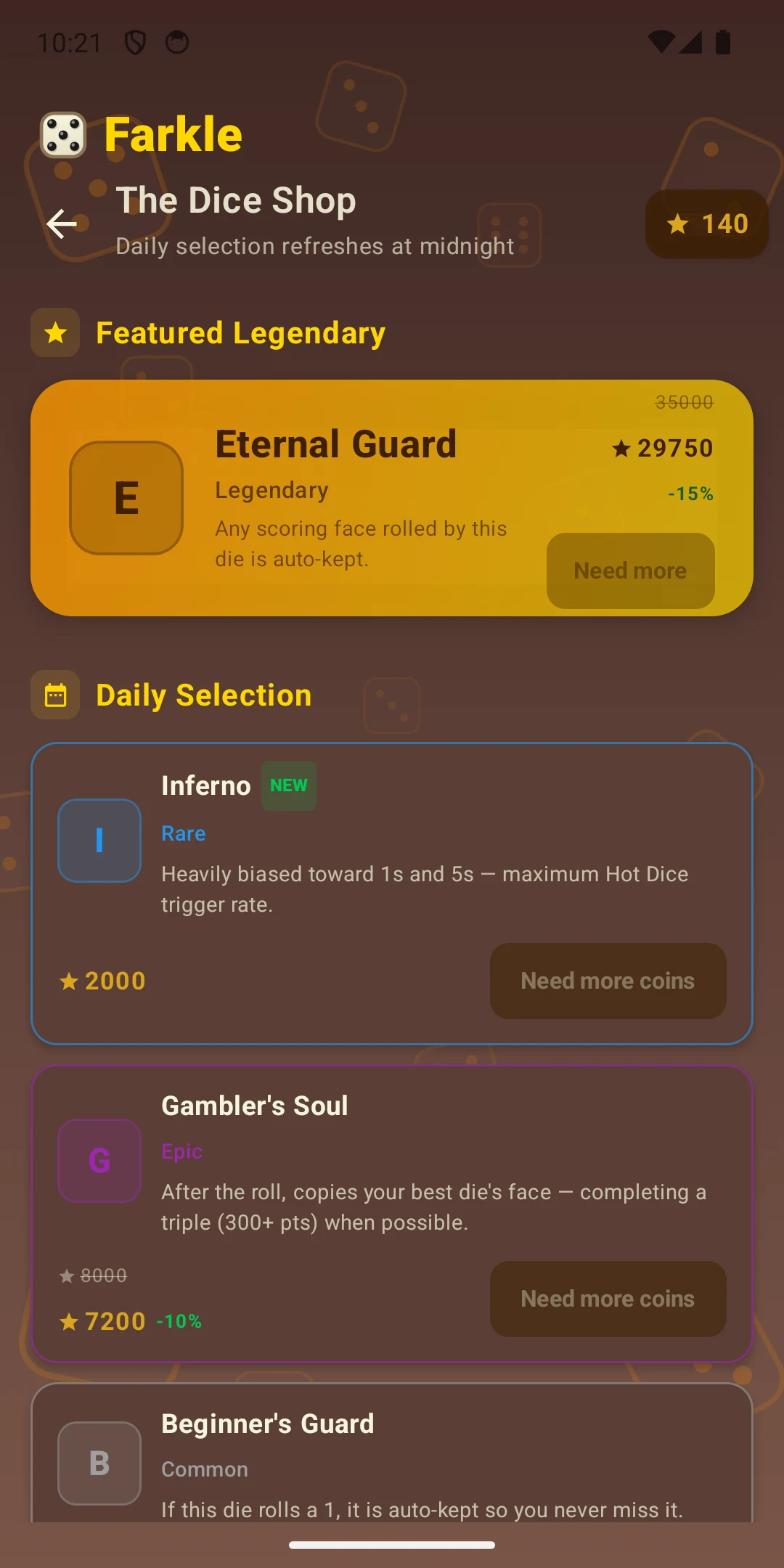 Farkle - Medieval Dice Game screenshot